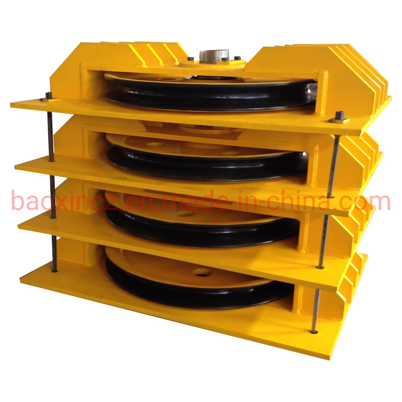 High Bearing Capacity JIS S45c Steel Guide Forging Pulley Crane Sheave Block for Crane Equipment, Port Equipment, Oil Drilling Rig