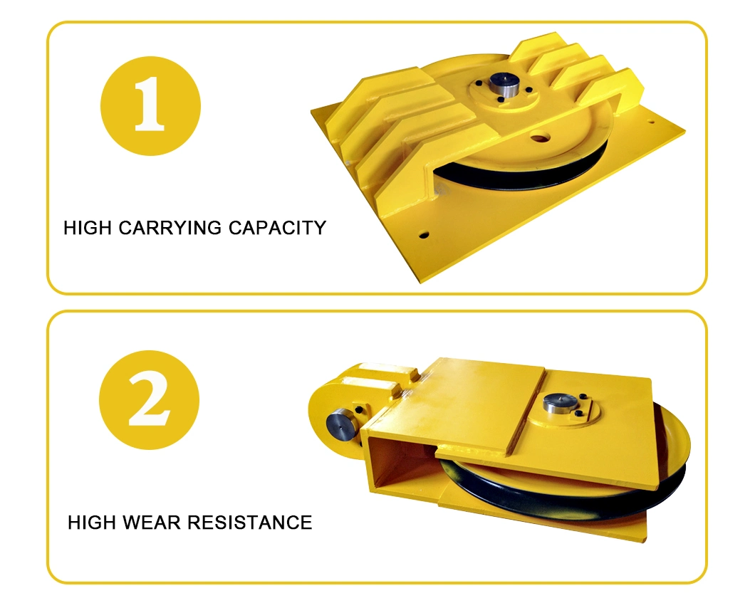 High Bearing Capacity JIS S45c Steel Guide Forging Pulley Crane Sheave Block for Crane Equipment, Port Equipment, Oil Drilling Rig